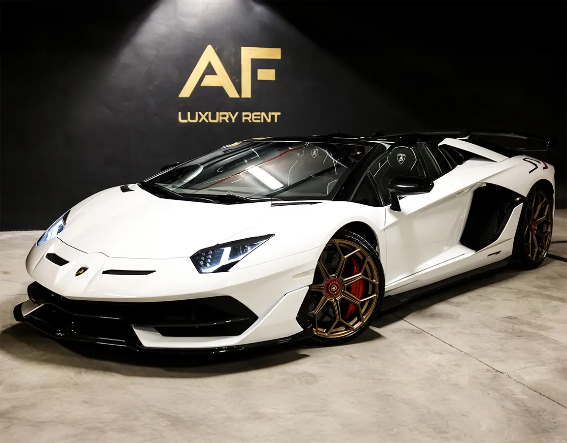 Luxury Car Rental Lamborghini Aventador SVJ Roadster - AF Group