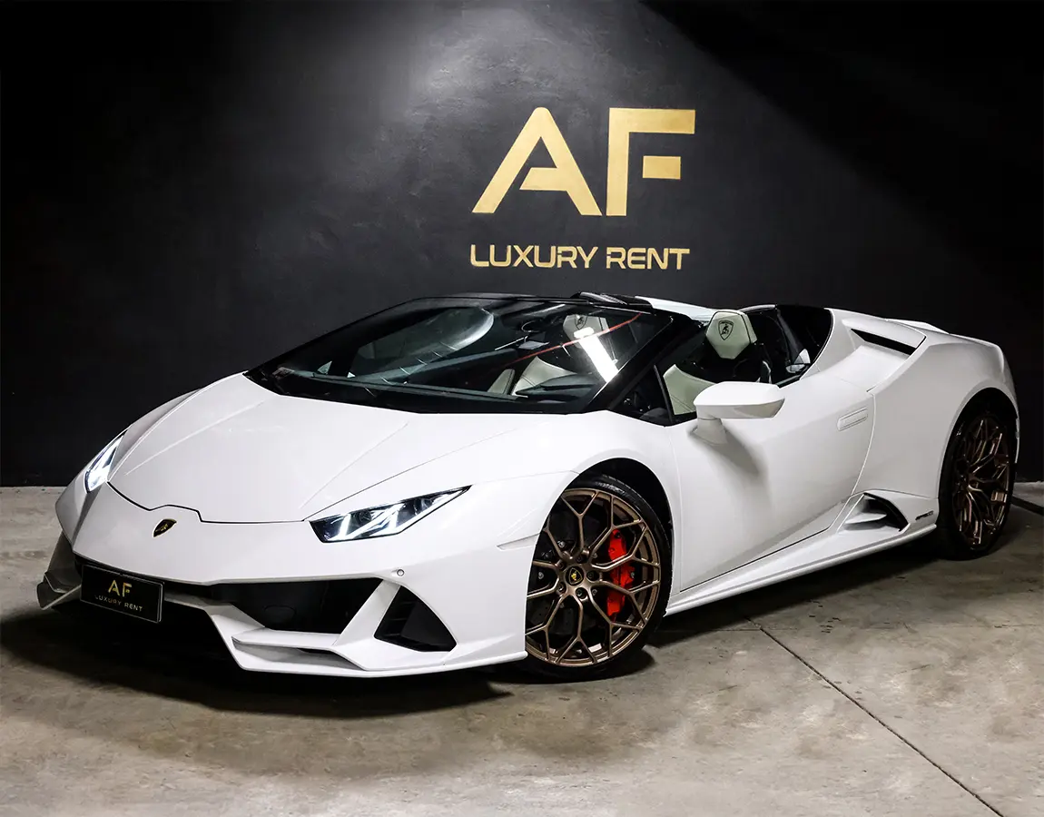 Luxury Car Rental Lamborghini Huracan Evo Spyder - AF Group